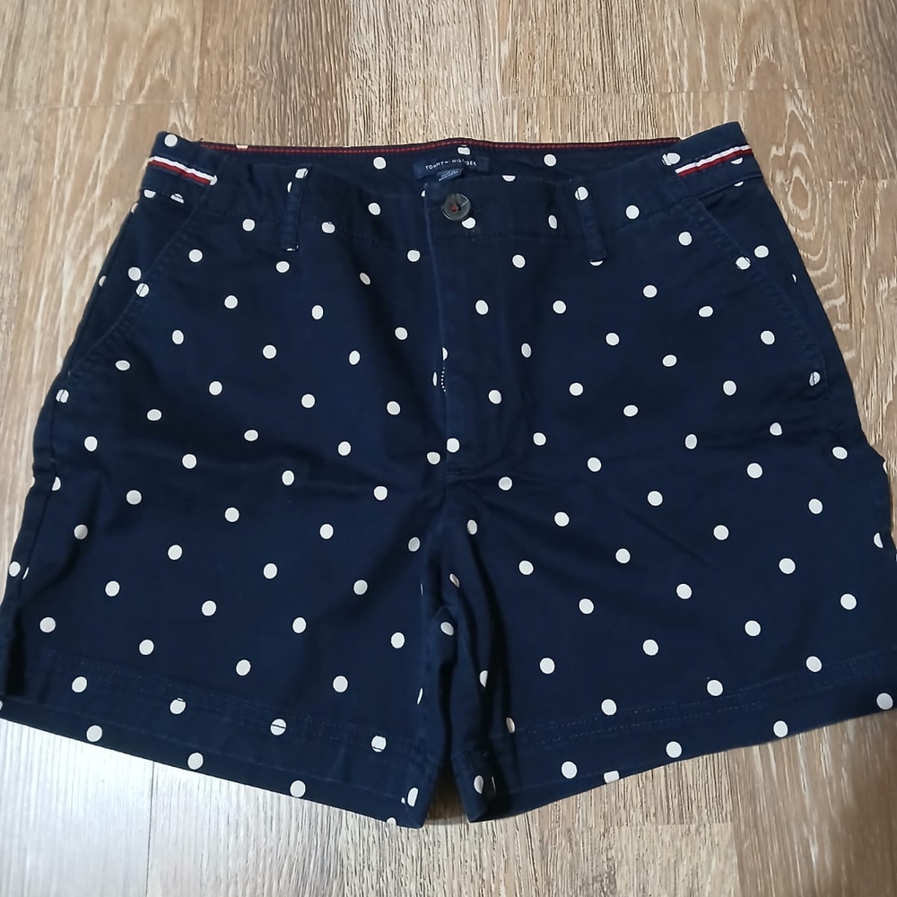 Tommy Hilfiger.  Navy Polka Dot Women Shorts